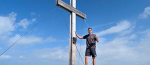 Bergtour Rote Wand - am Gipfelkreuz :-)