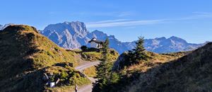 Bei der Hubertuskapelle ober der Alpe Zafern